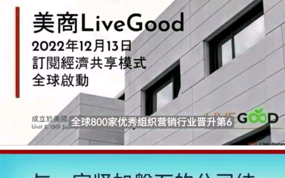 livegood美商好生活环宇飞箭系统欢迎您哔哩哔哩bilibili