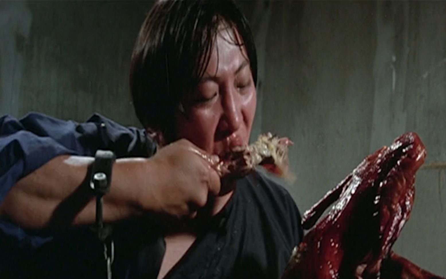 在b站看五大吃断头饭名场面,张大胆最后一顿抓起烧鸭就是啃_哔哩哔哩_