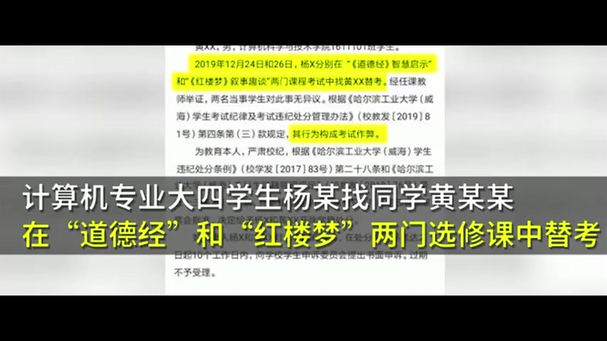 相比别的学校惩罚太重了?哈工大两名大四学生因作弊被开除学籍哔哩哔哩bilibili