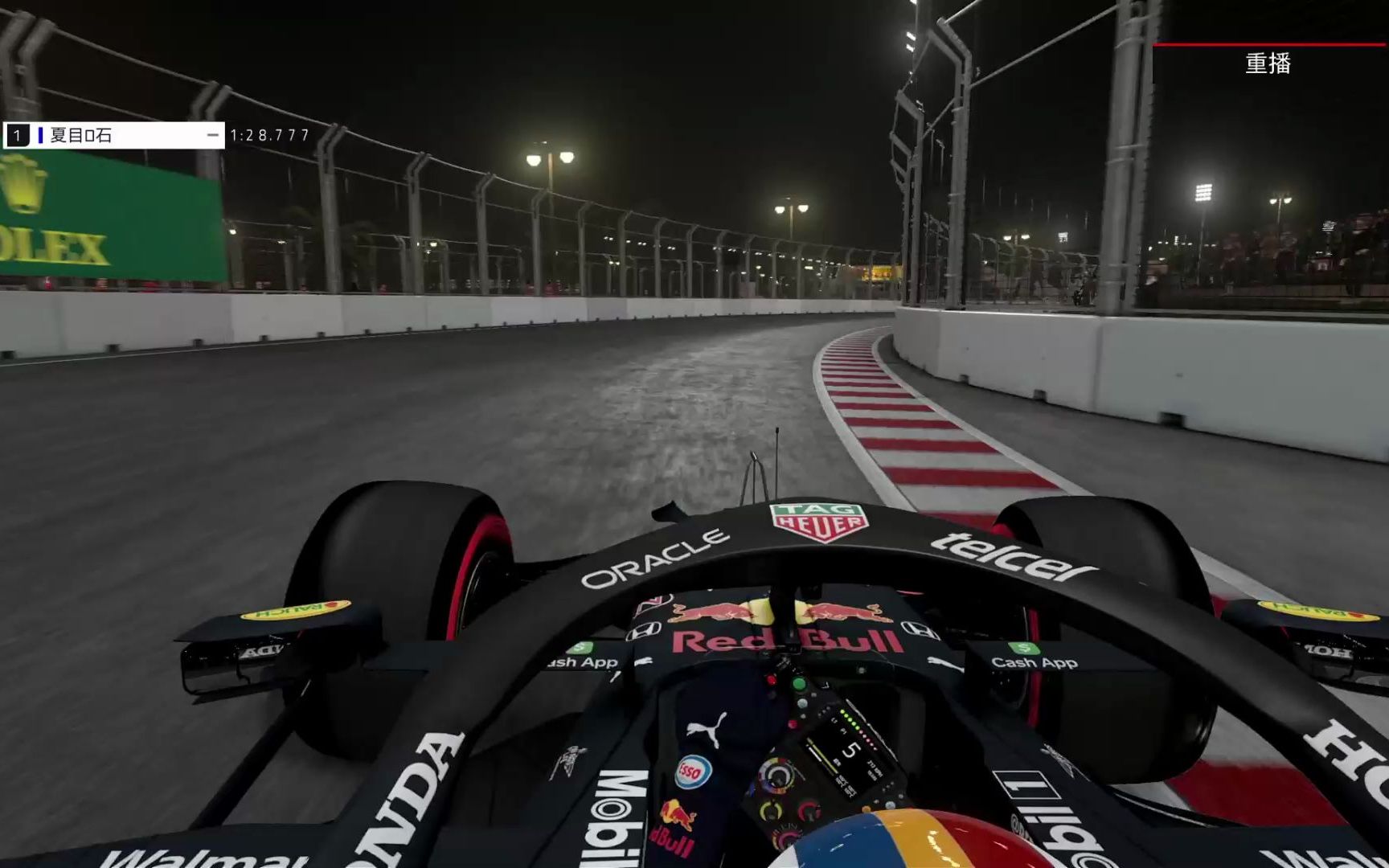 f1 2021沙特吉达赛道单圈halo视角