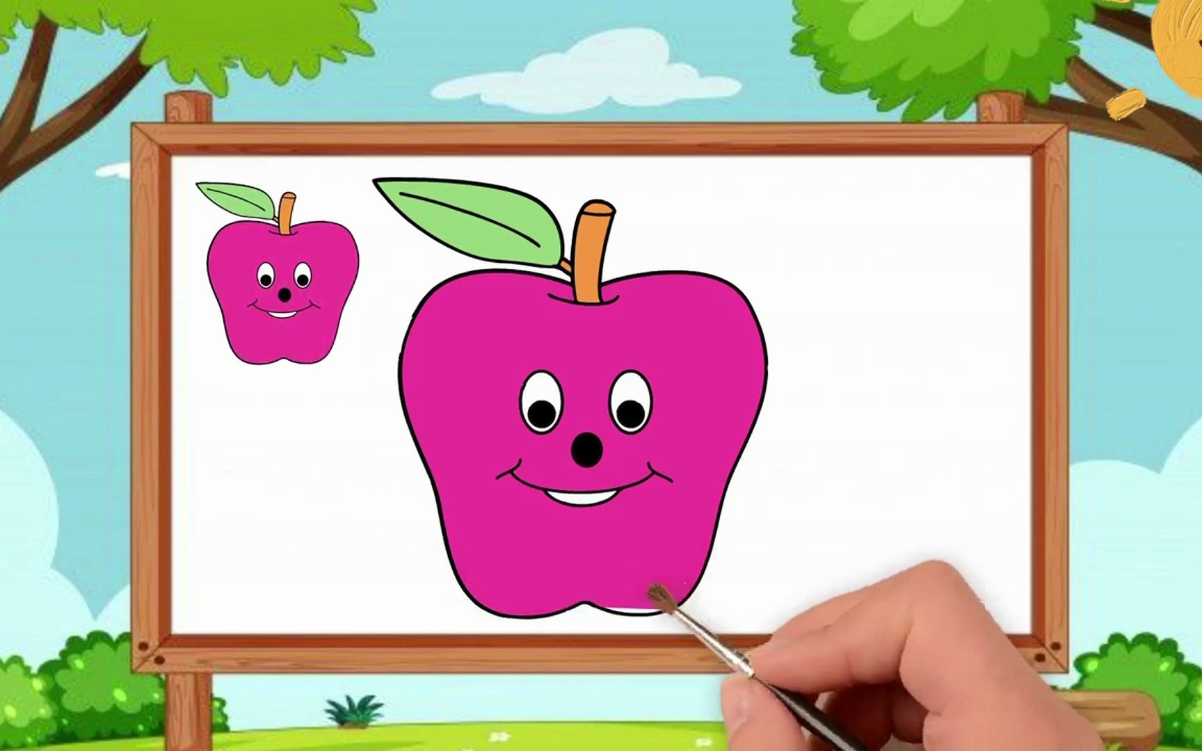 幼儿园画苹果图片大全图片