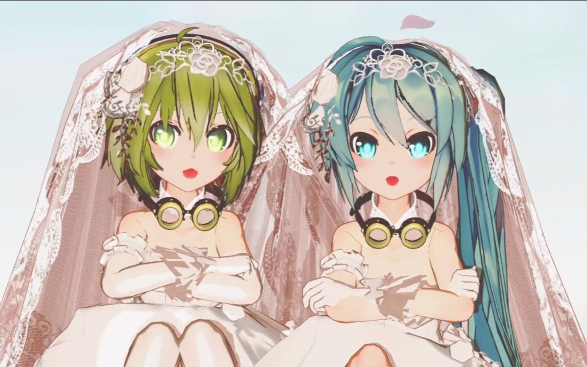 【mmd】gumi,miku【ふたりずっと】