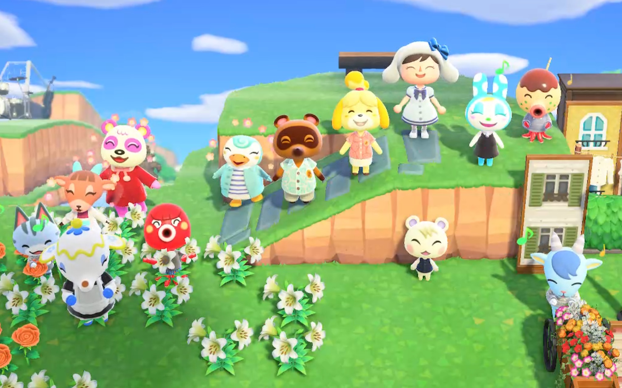 【动森】坡道的庆典 这个阵容的小动物们都喜欢