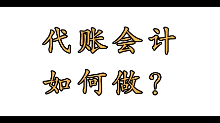 代账会计如何做?29岁女会计财务自由,享受生活,秘诀就是这些代账干货.哔哩哔哩bilibili