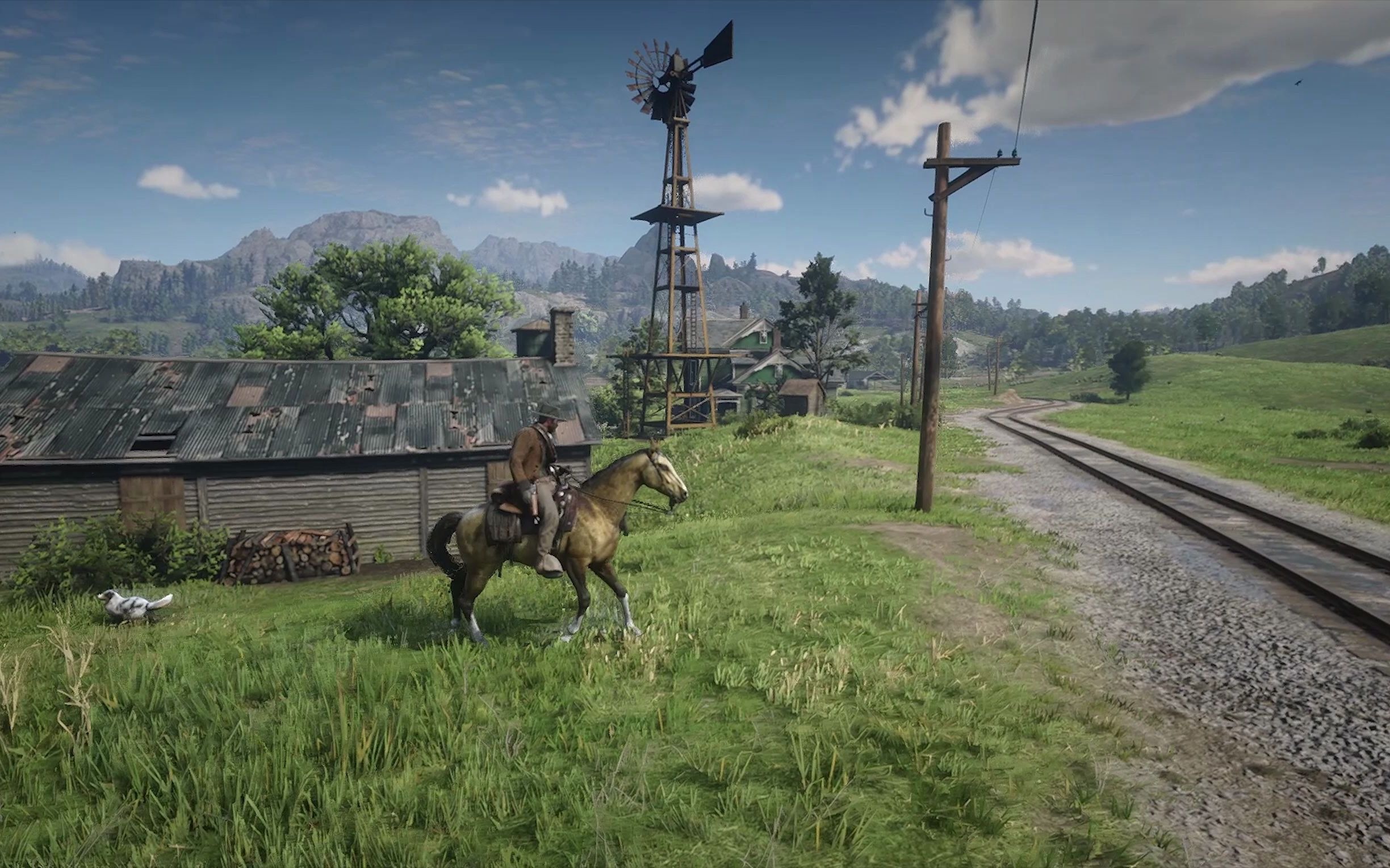 【荒野大镖客2】游戏中的牧场