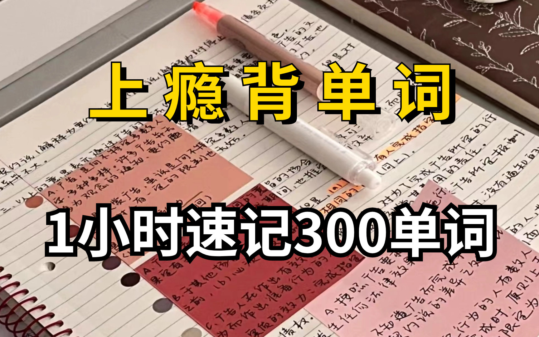 [图]【B站最全的单词速记】3秒一个单词，10天背完各科英语核心高频词汇5500单词