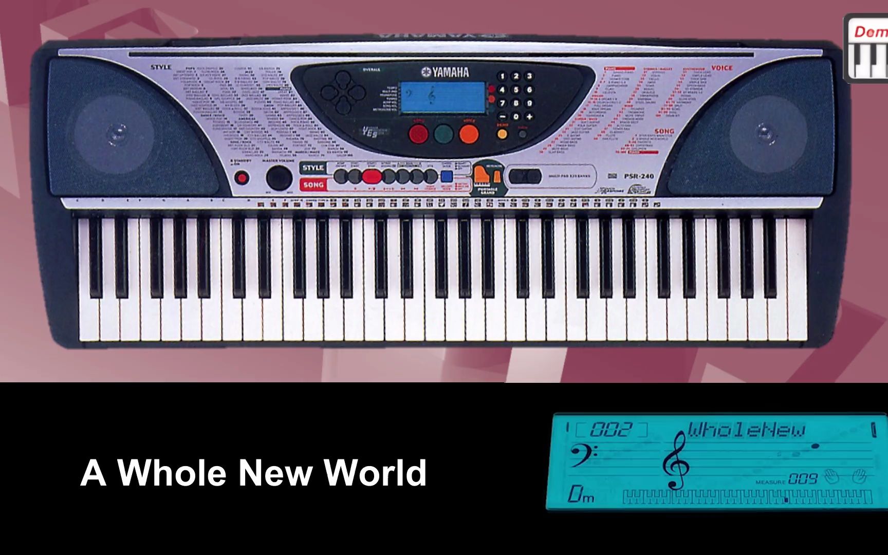 雅马哈psr-240电子琴示范曲全100首