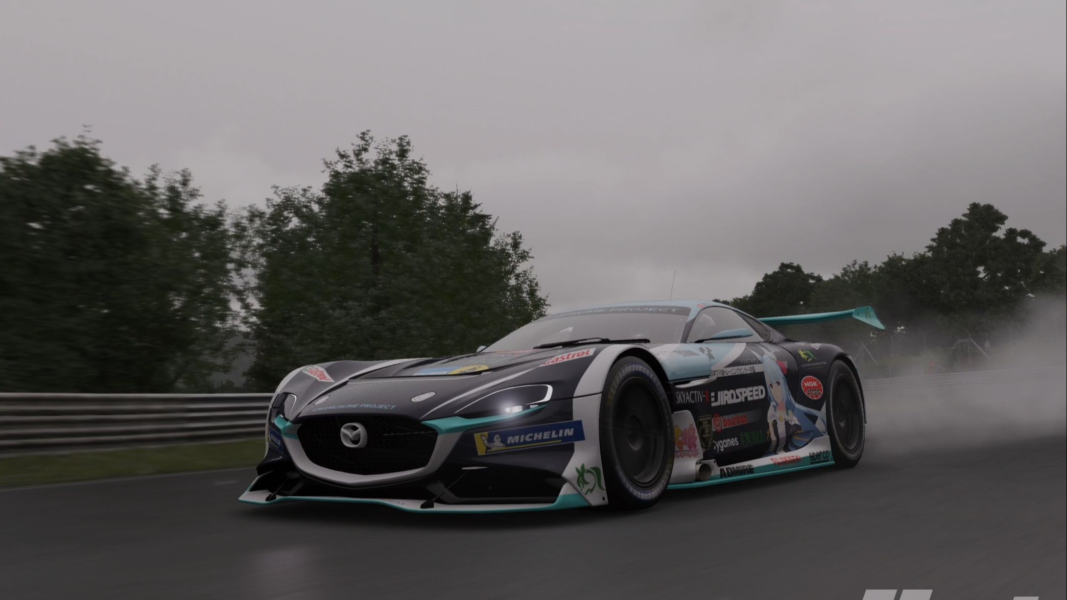 gt7 雨中纽北 马自达 rx