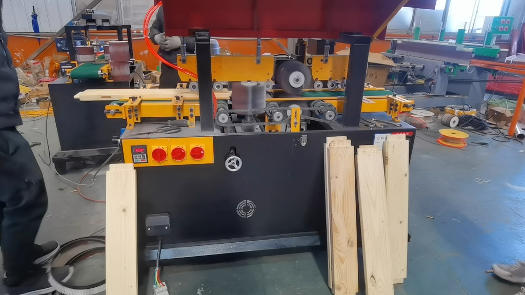 床板四面砂光机 底漆四面打磨机 托盘四面倒角砂光机