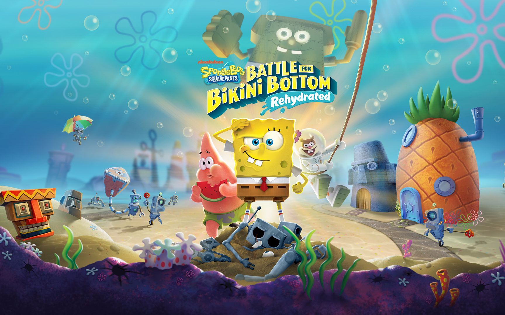 switch,任天堂,ns,主机游戏,游戏练级挑战,游戏解说,海绵宝宝,steam