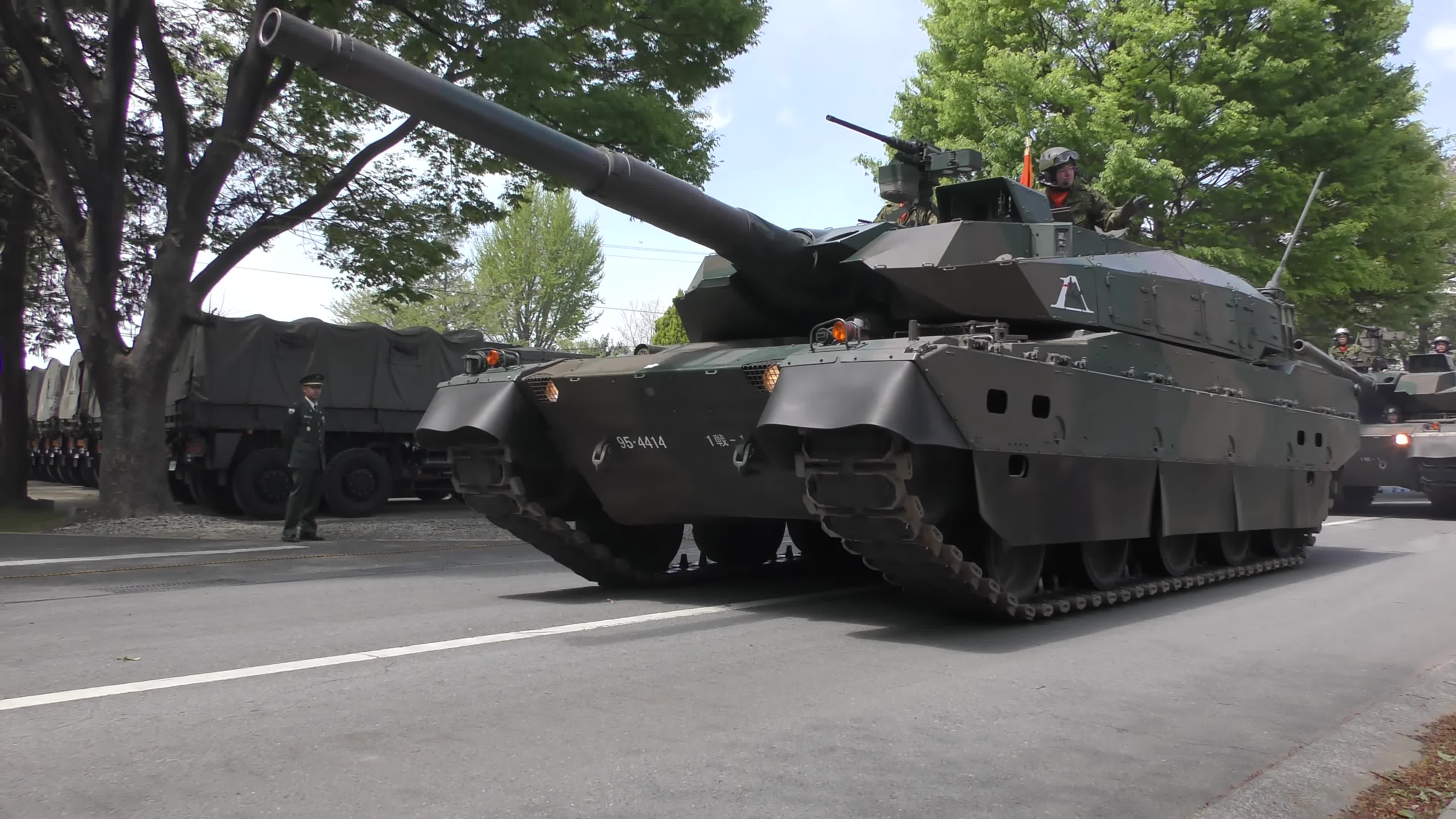 日本陆上自卫队-10式坦克-74式坦克-德多德战车练马驻扎地纪念活动(4k