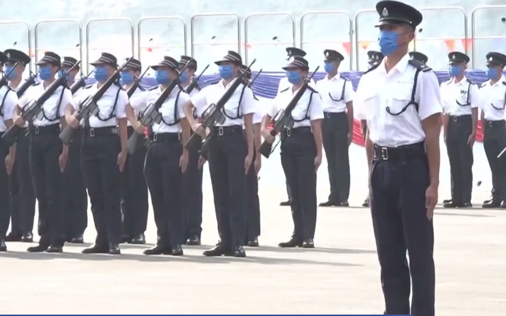 香港警察学院结业会操x《捍卫香港》哔哩哔哩bilibili