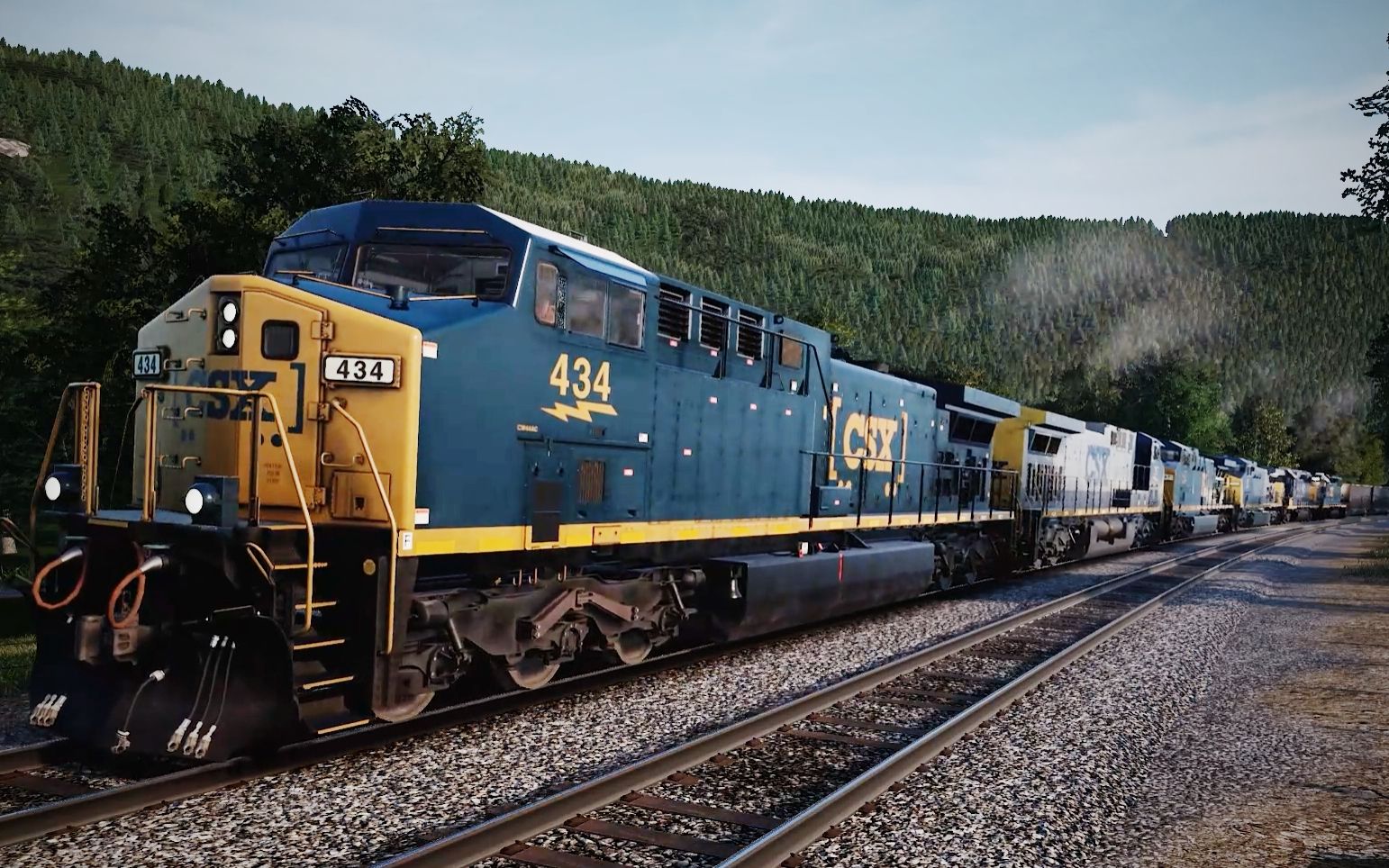 【模拟火车世界2】超长火车 200节编组 15000吨超级货列