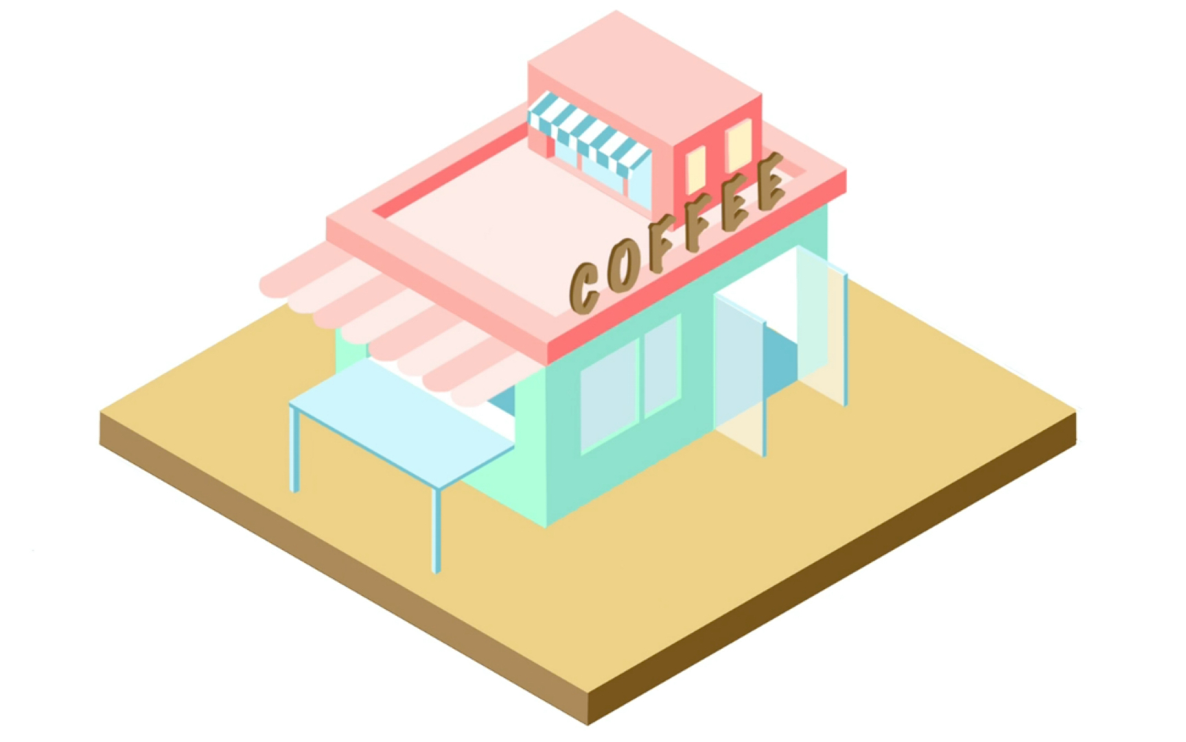 procreate 画2.5d的小房子.不是太顺手.还是ai吧.