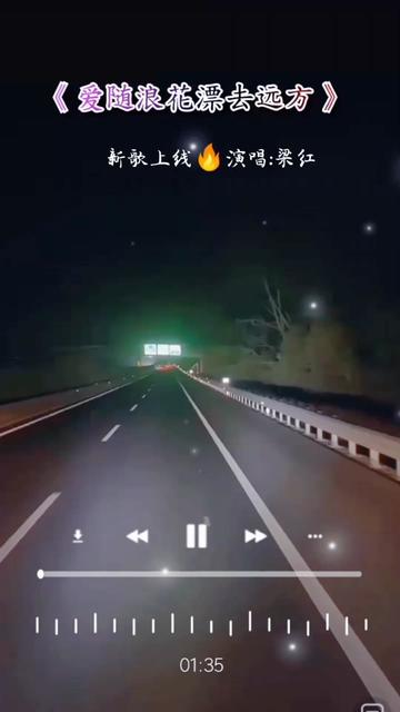 爱随浪花漂去远方#梁红音乐分享