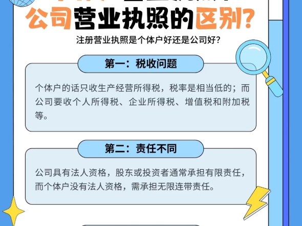 个体户营业执照和公司营业执照的区别?哔哩哔哩bilibili