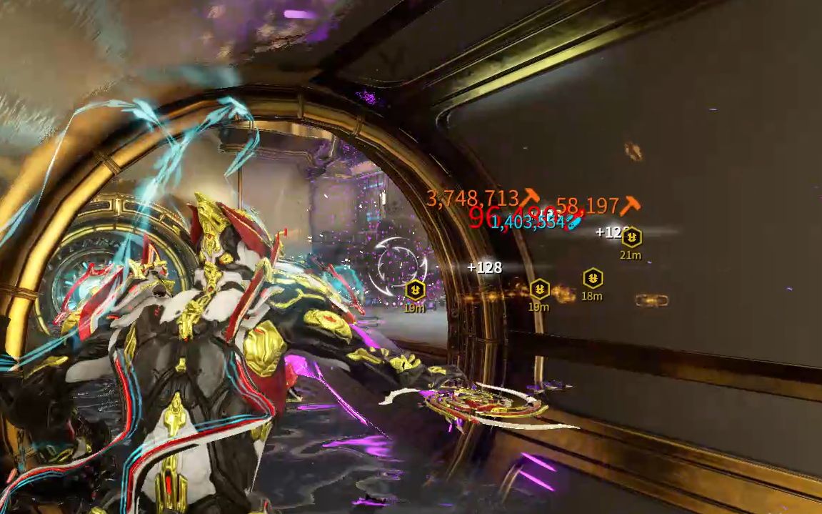 【warframe】无zk百万橙爆红暴起手战刃p实战演示(猴子卡12x连击暴率