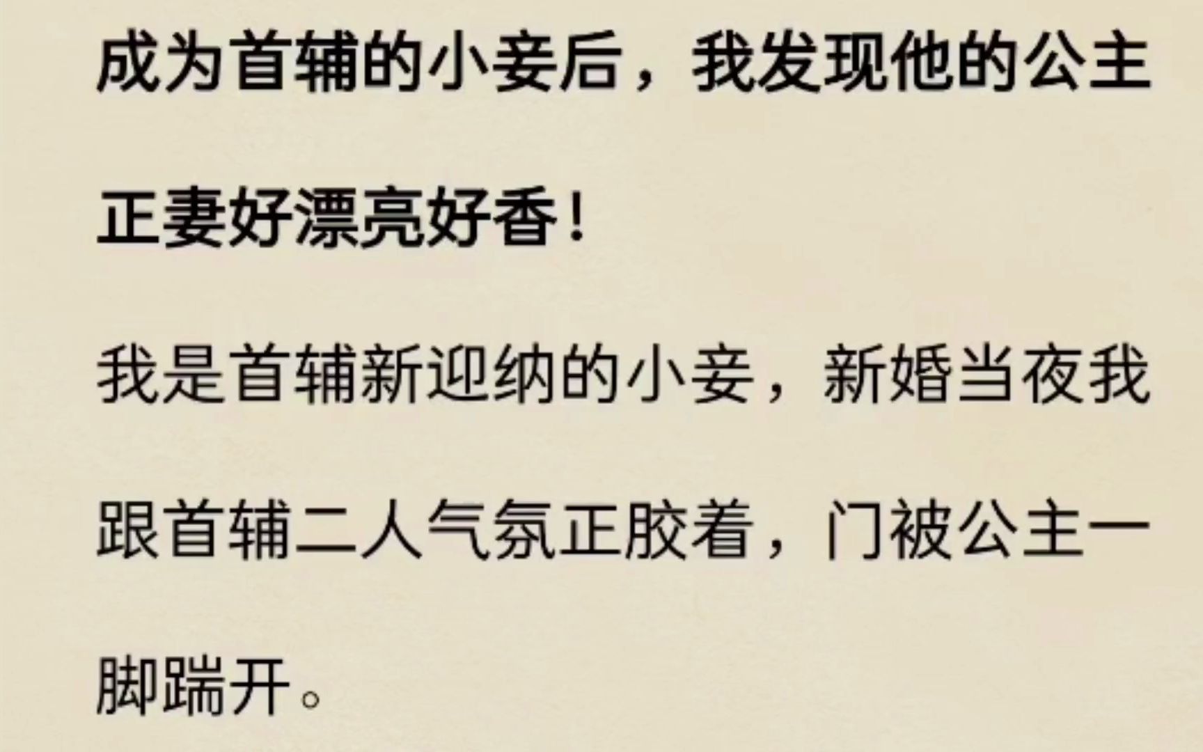 天啊!成为首辅的小妾后,我才发现他的公主正妻好漂亮好香………哔哩哔哩bilibili