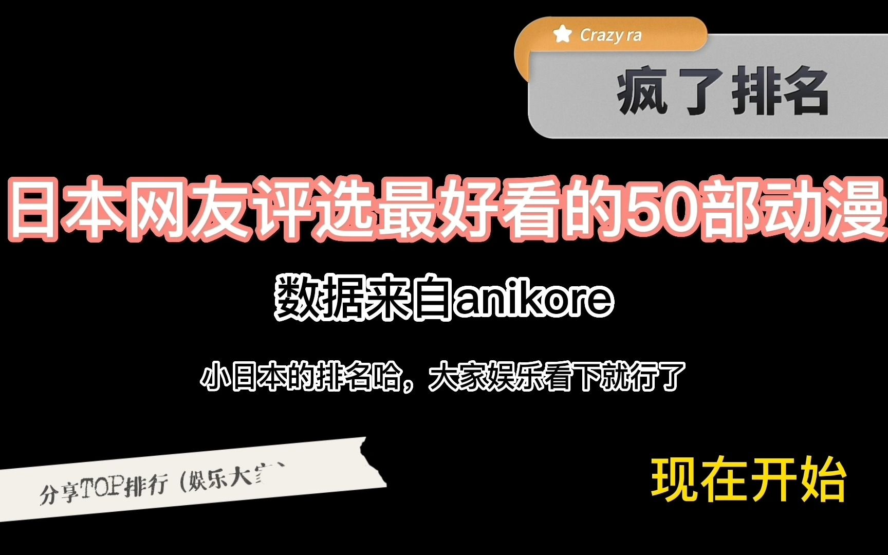 anikore最近日本网友评选TOP50部动漫盘点,来看看有没有你的!上集哔哩哔哩bilibili