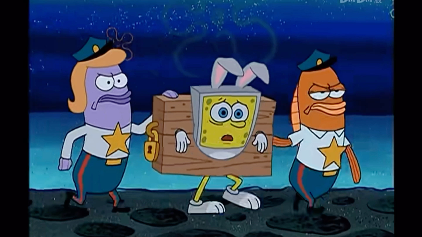 海绵宝宝被警察抓走