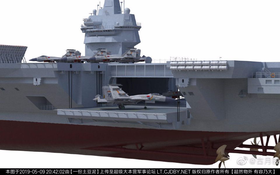 004航母,世界第一航母,cg作者:古月骏驰