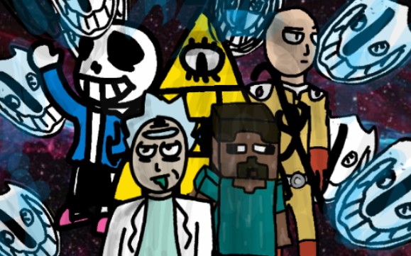 爆肝1200帧瑞克vs比尔第二部第一集sans琦玉史蒂夫出场