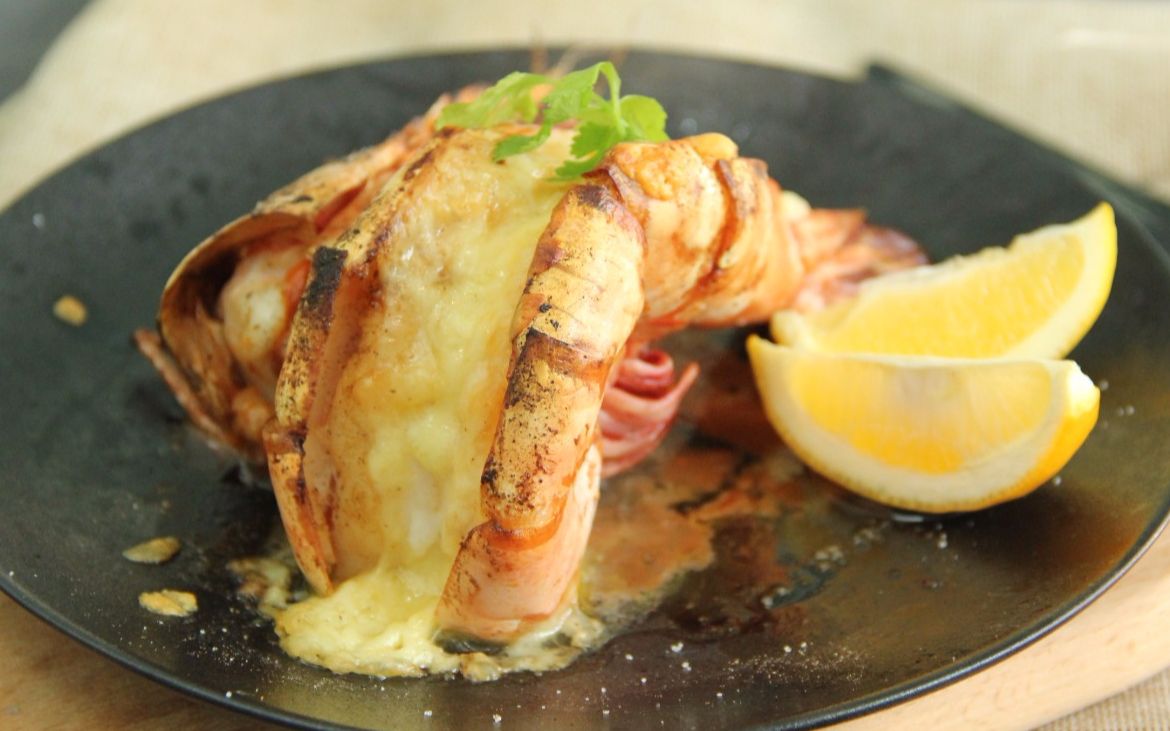 芝士焗虎虾,这么大个头的虾,你见过吗?