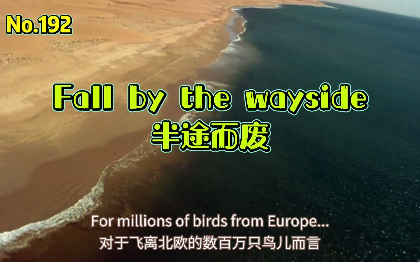 英语习语 Fall by the wayside半途而废 中途下车哔哩哔哩bilibili