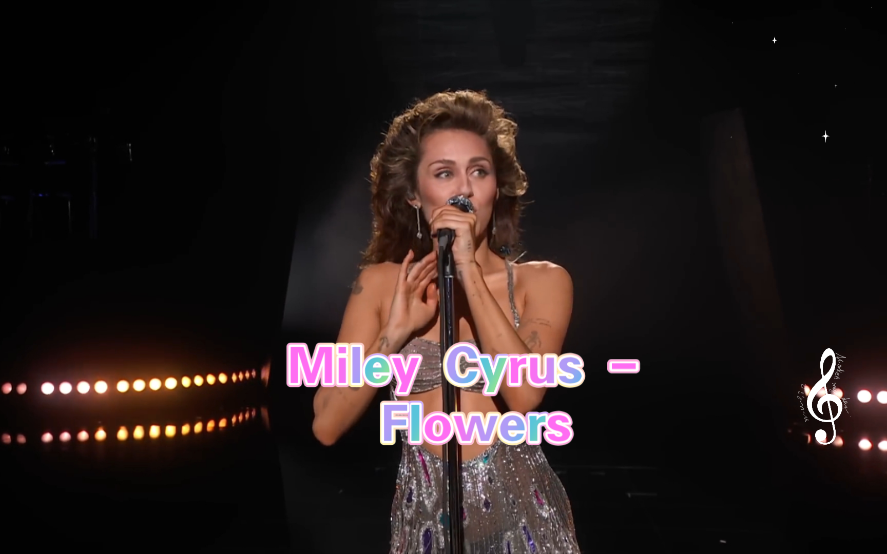miley cyrus - flowers (live at the 66thgrammys)