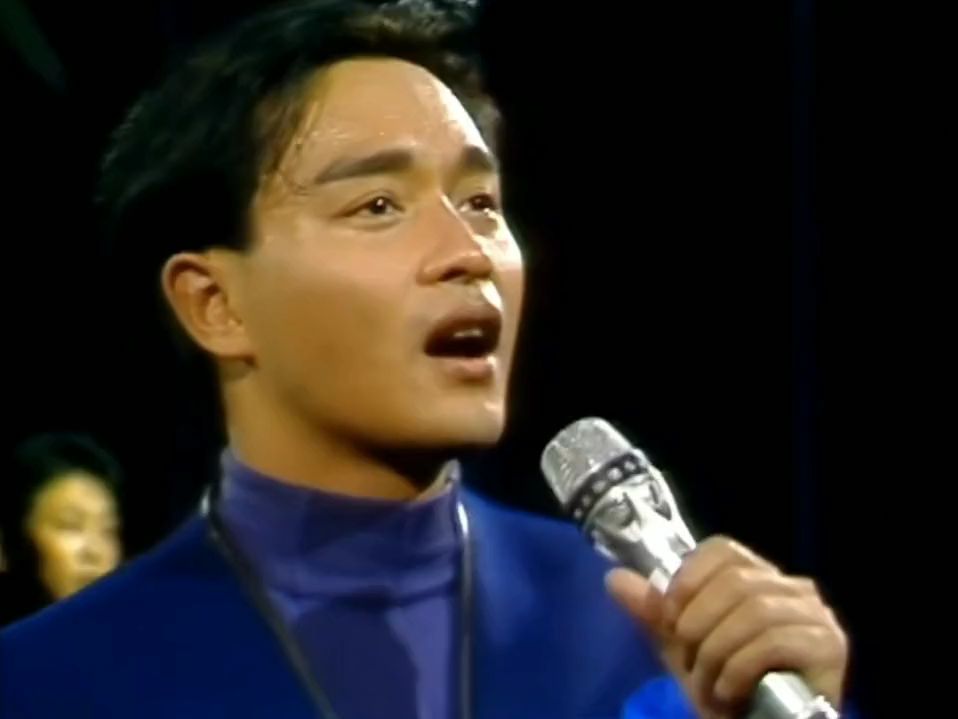 张国荣 #风华绝代 这是1989年哥哥参加韩国节目,虽然听不懂,但看父珑