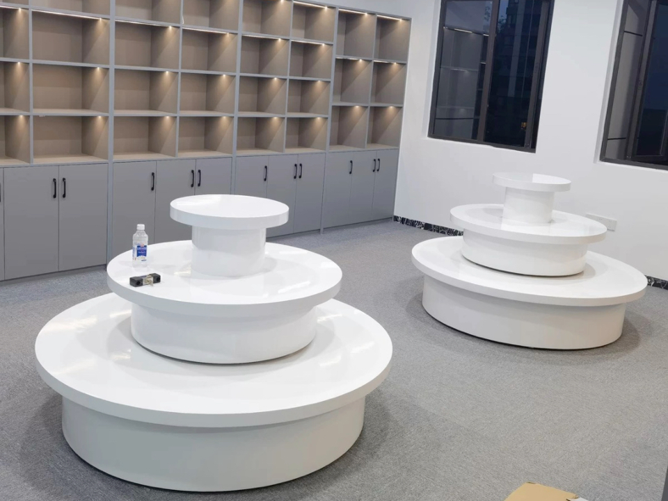 亮相全国各类异形展示台公司展厅展示柜产品展柜荣誉墙发光烤漆展台