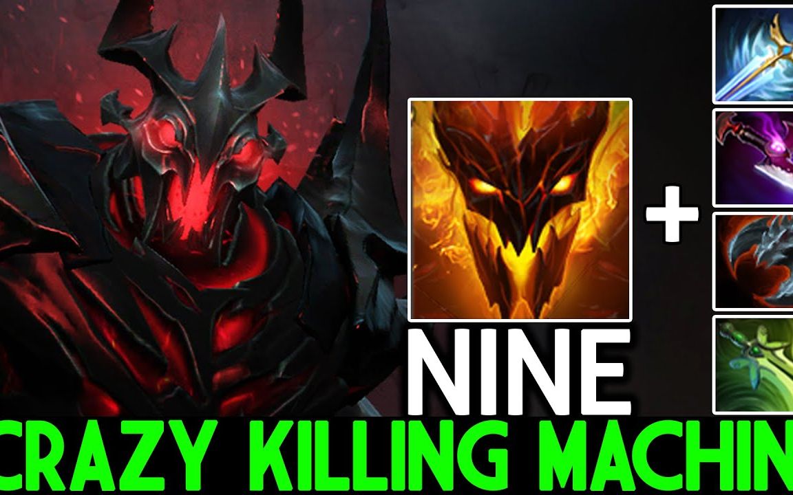 【dota2】nine & 影魔 crazy killing machine with full physical by