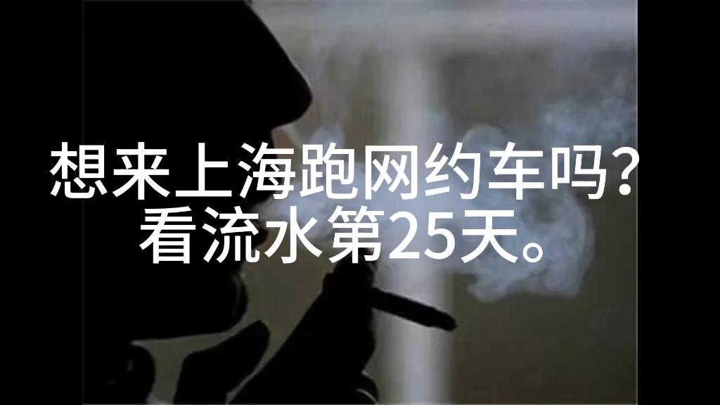 上海网约车真实流水第25天.哔哩哔哩bilibili