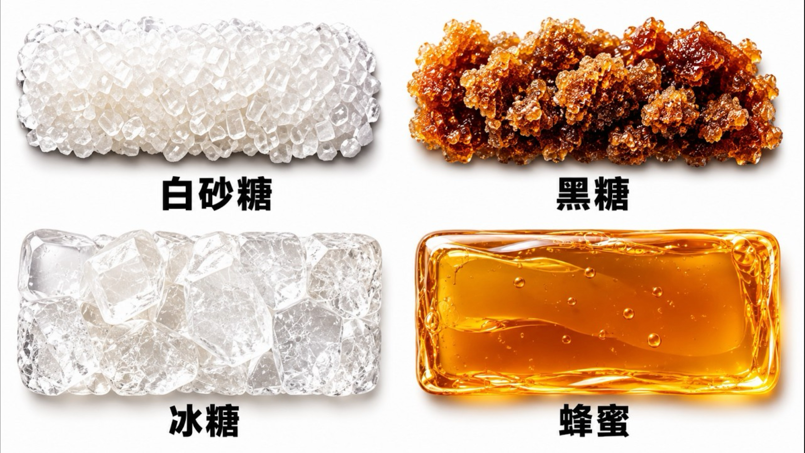 【健康之道】一次讲清楚10种糖：白砂糖、红糖、冰糖、果糖，到底有什么区别？
