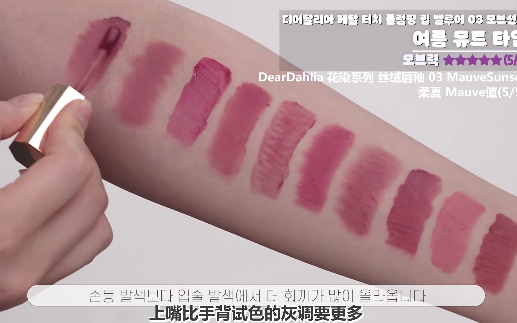 【熟肉】个人色彩8型 名为“Mauve”的口红 真的是柔和冷色吗?柔夏必看 除了净春都有 【蛾子姐】哔哩哔哩bilibili