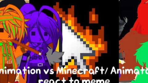 UNDERTALE AU reacts to Animation vs. Minecraft Shorts EP 1 & 2_哔哩哔哩_bilibili