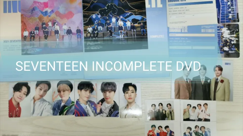 开箱SEVENTEEN INCOMPLETE 演唱会DVD 普通版和蓝光版_哔哩哔哩_bilibili