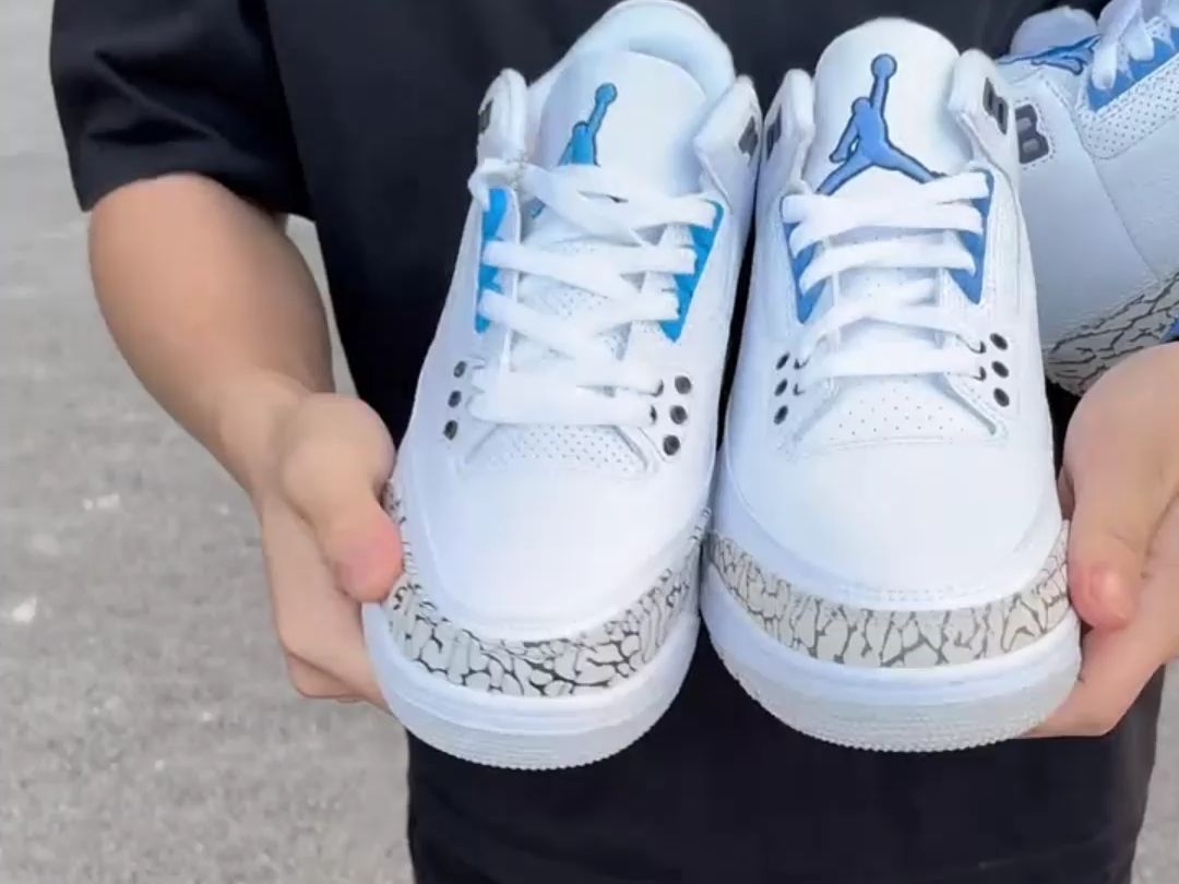 莆田aj3北卡蓝实物细节分享指南 细节教你辨别天花板