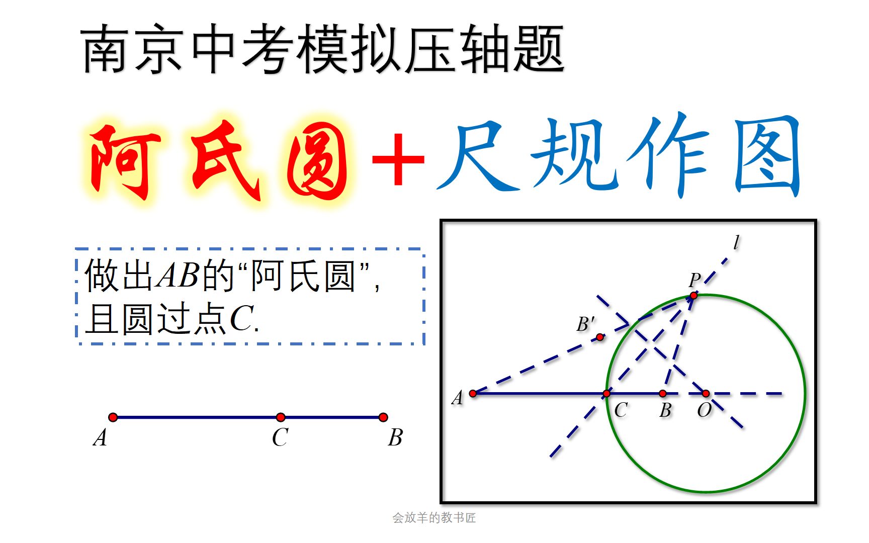 中考数学阿氏圆,本质原来是这两个定理哔哩哔哩bilibili