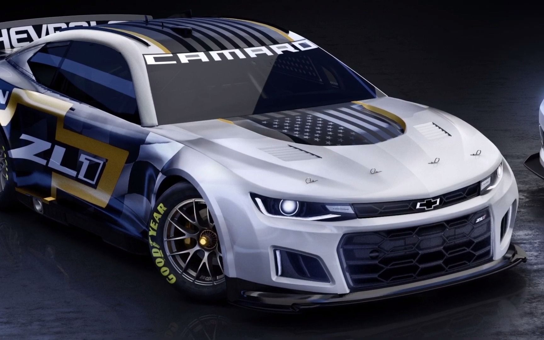 科幻战车,nascar的下一代雪佛兰camarozl1 赛车!