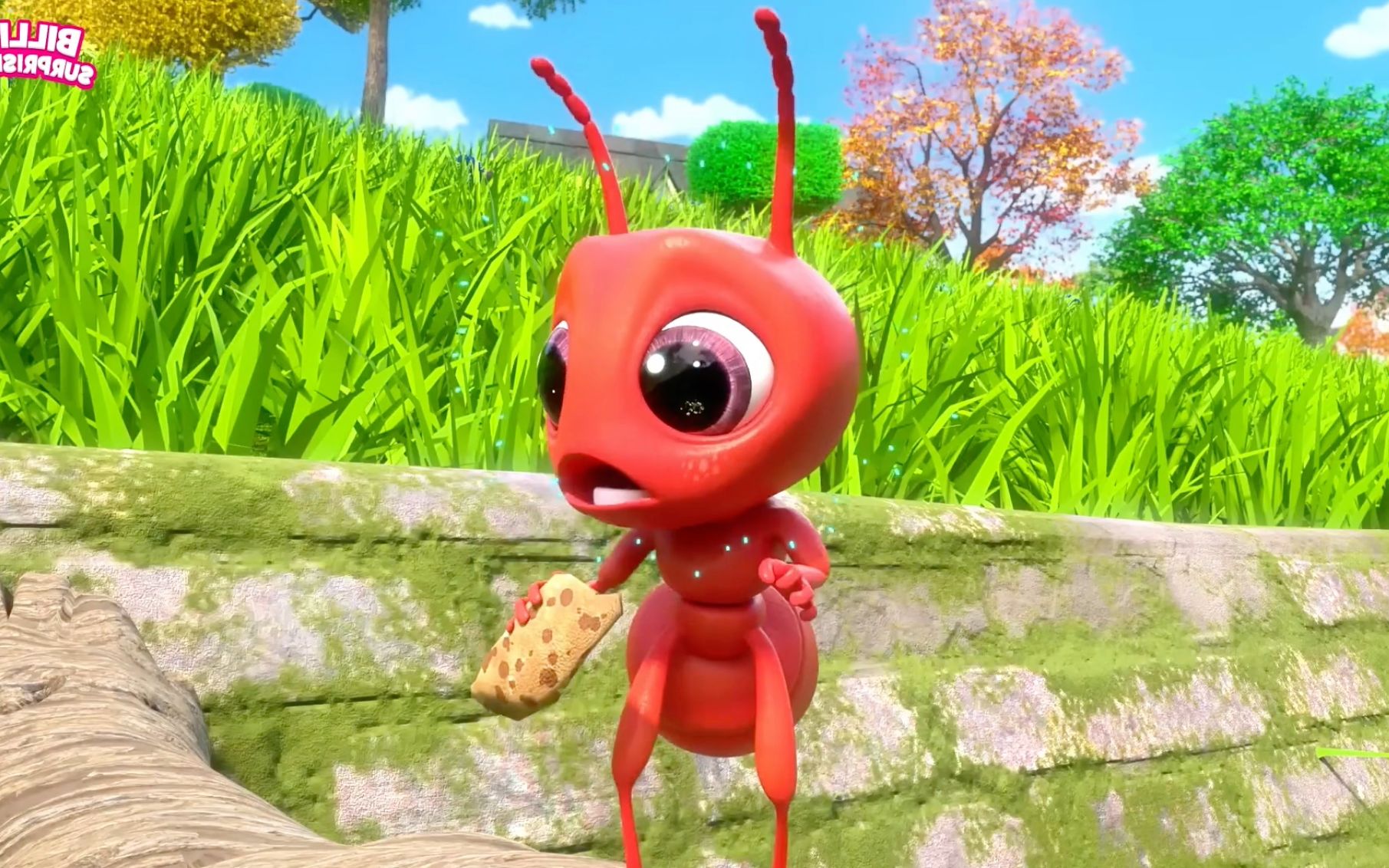 儿童启蒙动画:一只蚂蚁掉进河里怎么办,小宝开始拯救小蚂蚁了