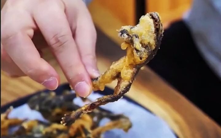 国外美食:油炸青蛙你吃过吗?
