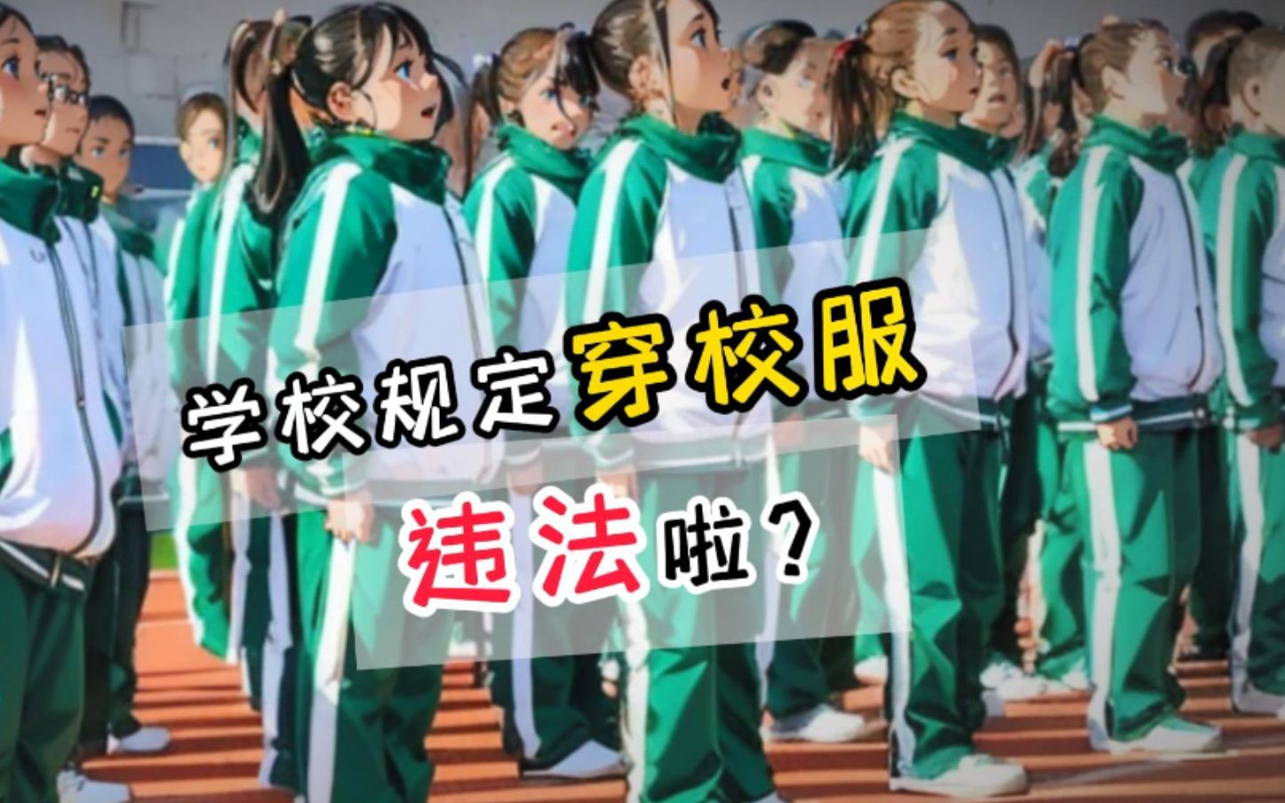 58 学校规定穿校服,违法啦哔哩哔哩bilibili