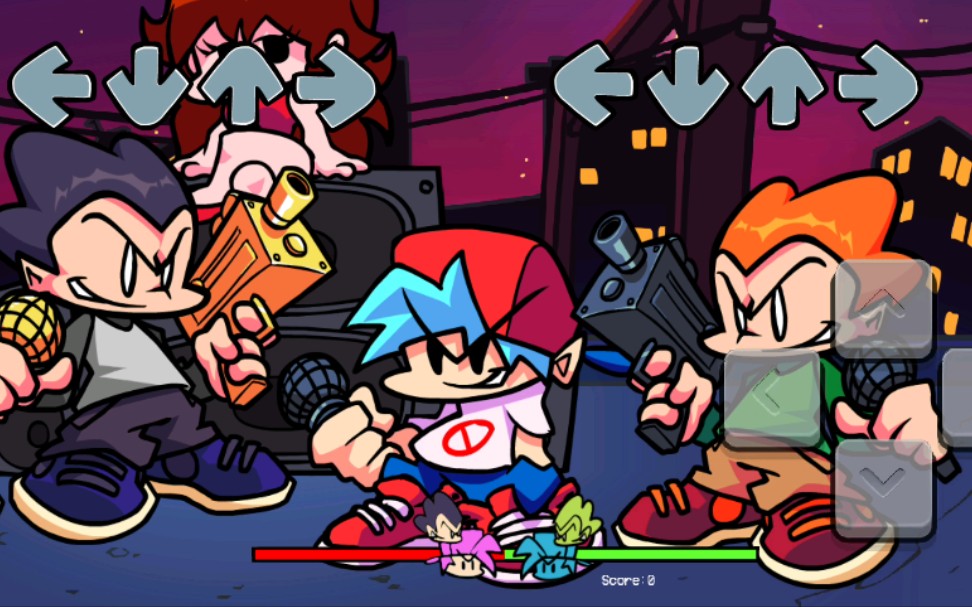 【fnf音乐欣赏】  pico与bf的合唱(第三阶段几乎无伤)