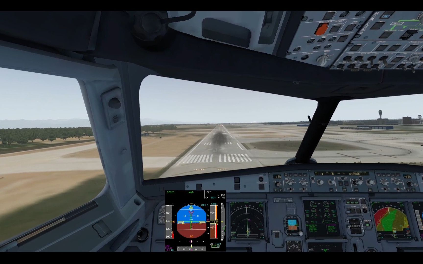 a321驾驶舱 | 长平飘落地 | 西安咸阳机场23l盲降