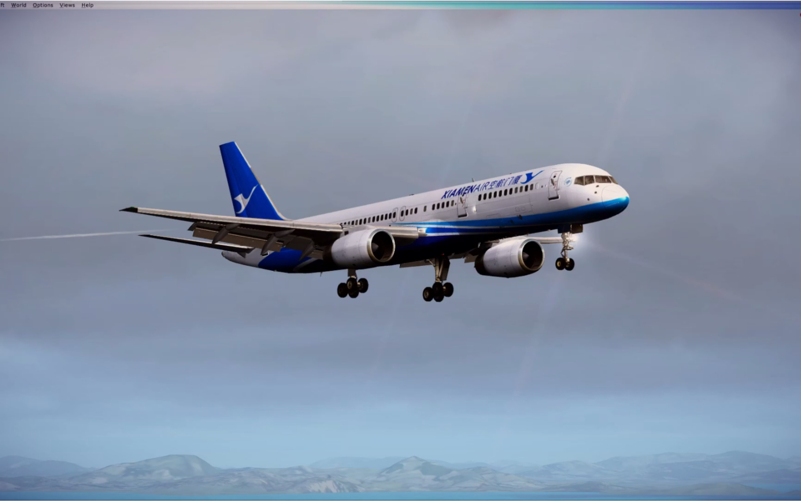 (新)fsx-厦航757落香港_哔哩哔哩_bilibili