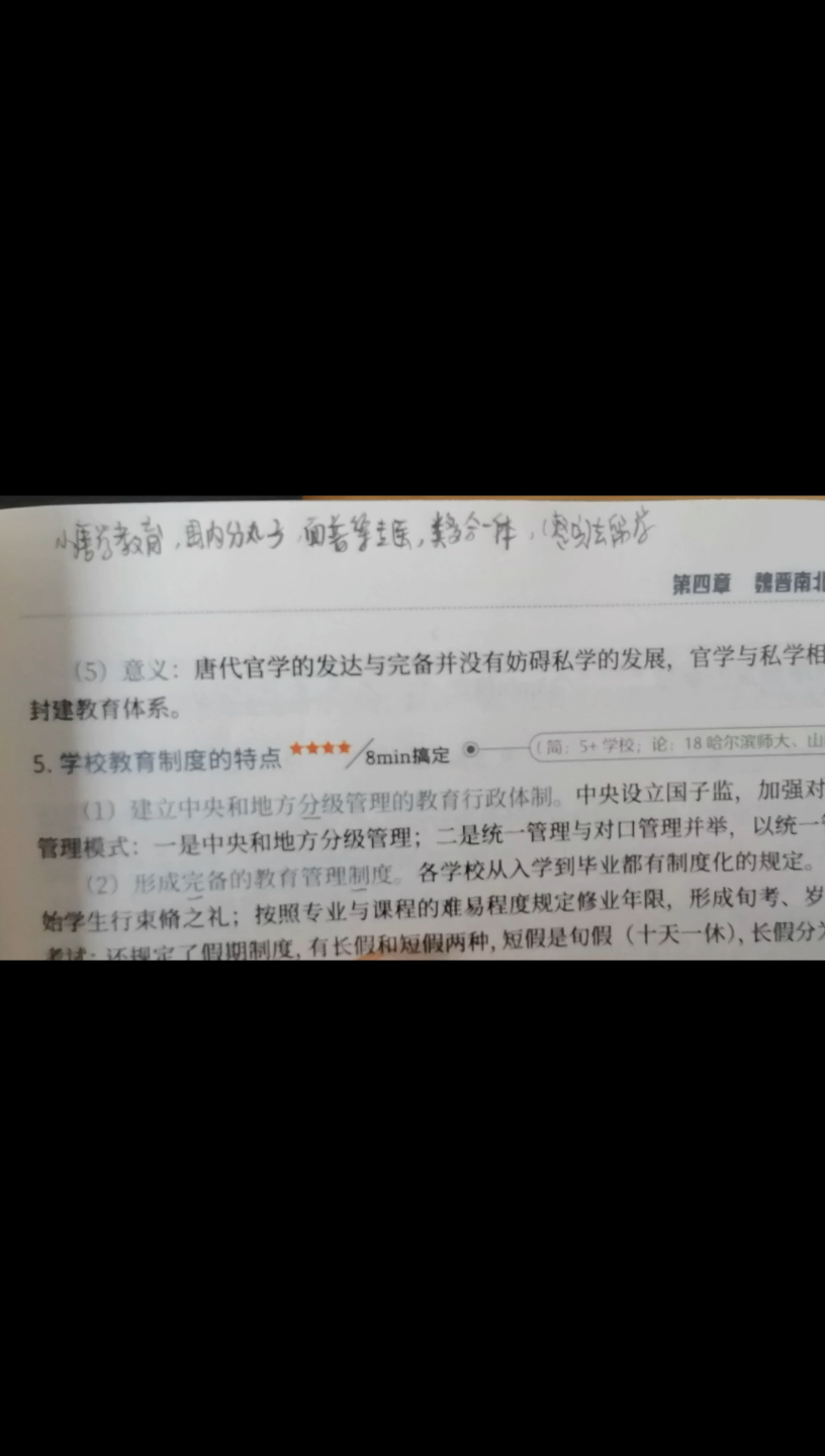 kc333中教史,隋唐时期学校教育制度的特点(口诀)哔哩哔哩bilibili