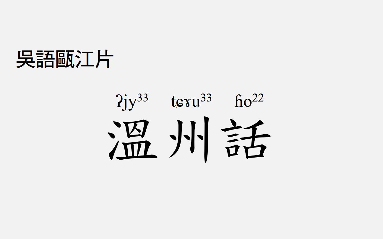 【吴语瓯江片】温州话/瓯语讲新闻