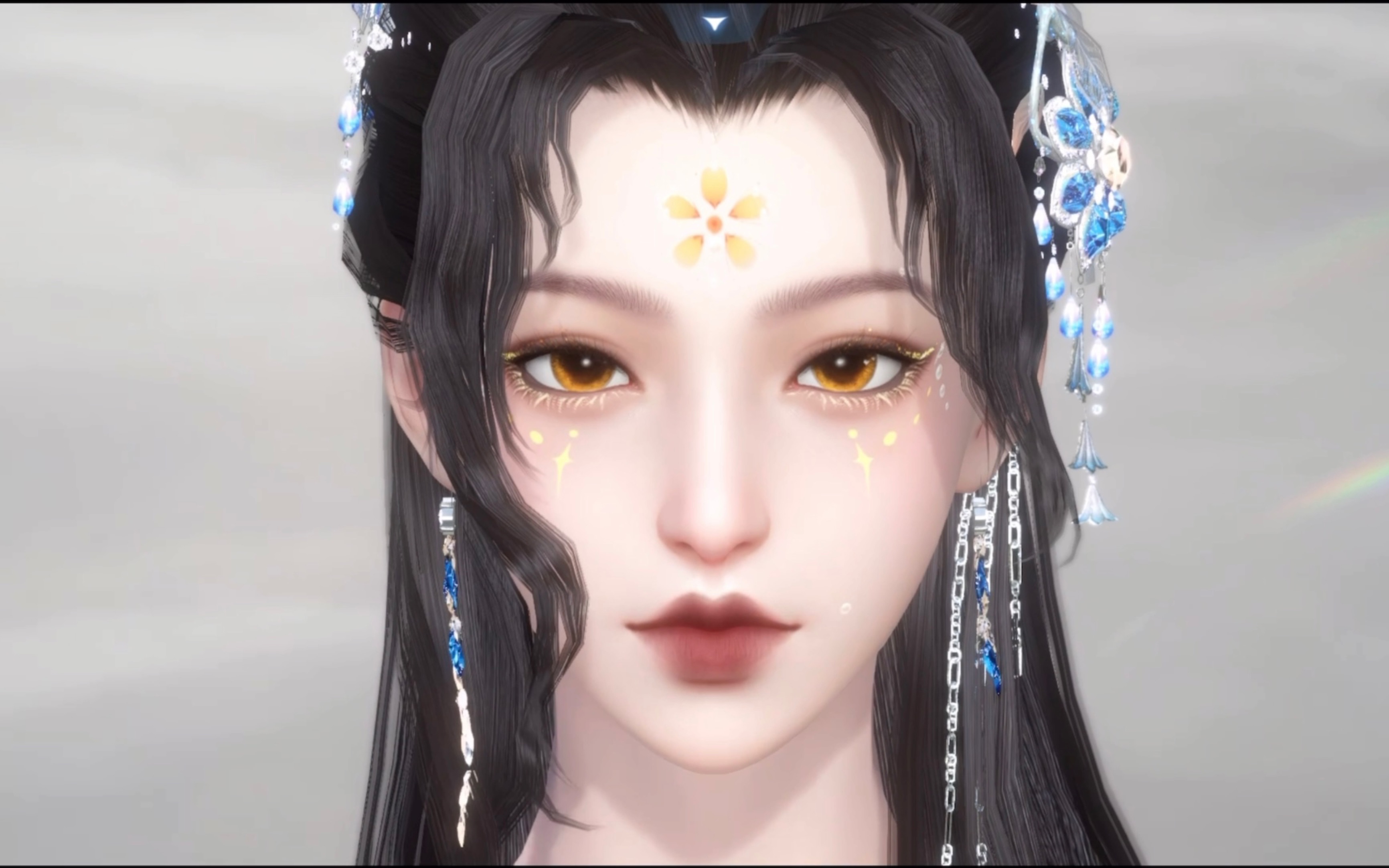 【逆水寒手游捏脸】" 云 想 衣 裳 花 想 容 " (爱了这个回眸笑 谁懂!