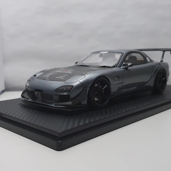 IG2041 FEED RX-7 (FD3S) 魔王Gun Metallic 1/18 Scale Ignition Model 